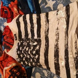 American flag tank top